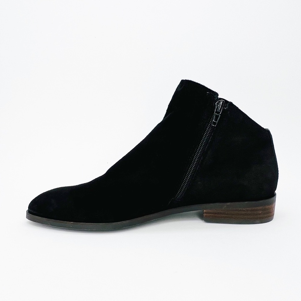 Lucky Brand Jakeela Ankle Booties Black Suede Leather Size 8.5 - Picture 6 of 13